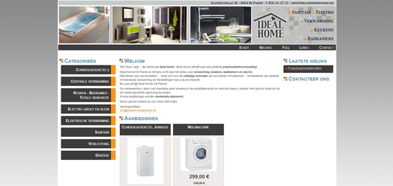 Ideal Home De Panne - Sanitair - Verwarming - Electro - Keukens - Badkamers - www.idealhomedepanne.be