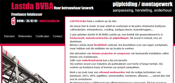 Lastda - Freelance fotolasser - Voor betrouwbaar laswerk - Brecht - www.lastda.be